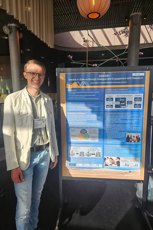 Während der interaktiven Posterpräsentation diskutierten wir u.a. die Bedeutung des Dialogs für die Wissenschaftskommunikation